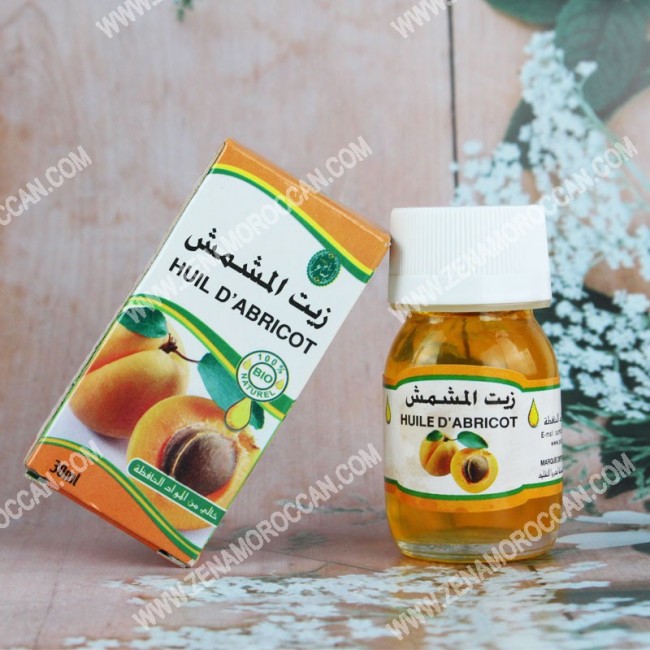 Apricot oil for skin hair and chest reduction Zina Moroccan